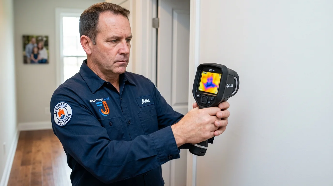 Thermal imaging leak detection by Johns Plumbing LLC in Monterey
